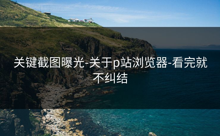关键截图曝光-关于p站浏览器-看完就不纠结