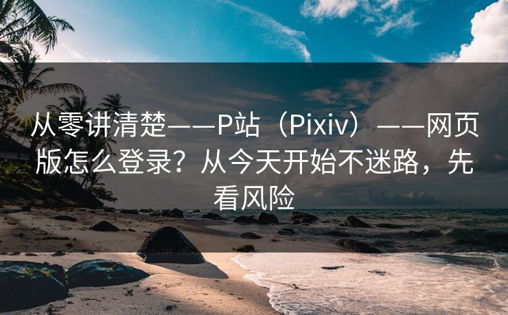 从零讲清楚——P站（Pixiv）——网页版怎么登录？从今天开始不迷路，先看风险